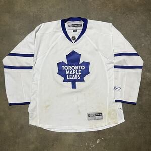Vintage Y2k Toronto Maple Leafs White Blank Hockey Jersey